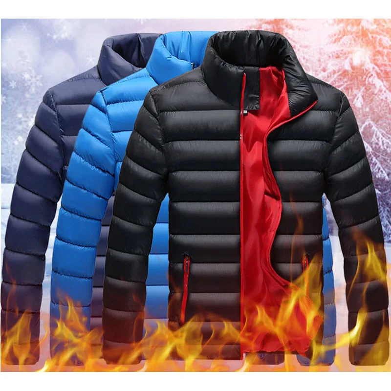 M-5XL зимние куртки Для мужчин 2018 новый бренд Повседневное s Парка на пуху хлопковое