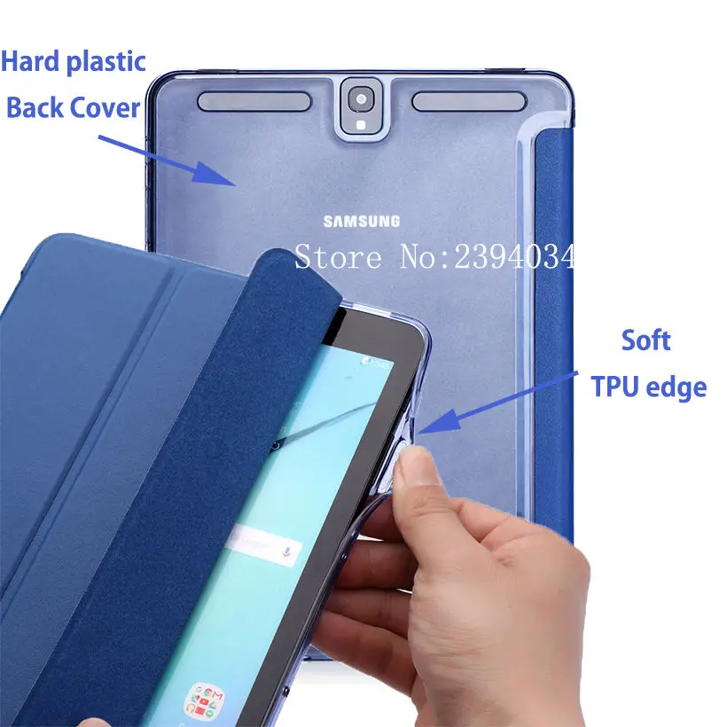 Tab S3 9 7 &quotсупер тонкий складной PU умный чехол для Samsung Galaxy T820 SM T825 планшета +