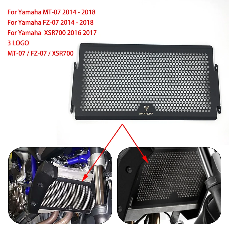 XSR700 FZ 07 MT 2018 решетка радиатора гриль Защитная крышка для Yamaha 2014 2015 2016 2017 MT07 FZ07