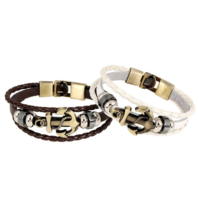 ELESSICAL Fashion Jewelry Multilayer Stainless Steel X Bracelet for Women Leather Bracelets &amp Bangles Men WD118 | Украшения и