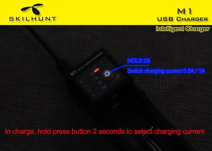 Оригинальное умное зарядное устройство Skilhunt M1 с функцией внешнего аккумулятора