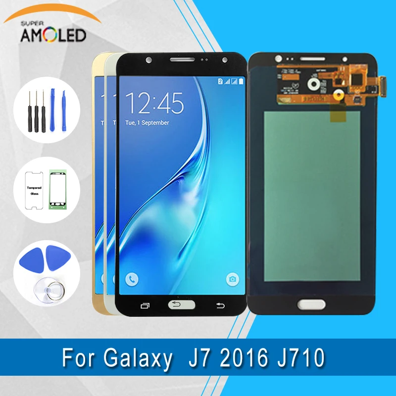 Samsung Galaxy J7 2016 ЖК-дисплей J710 SM-J710F J710M J710H J710FN Дисплей с Сенсорный экран планшета