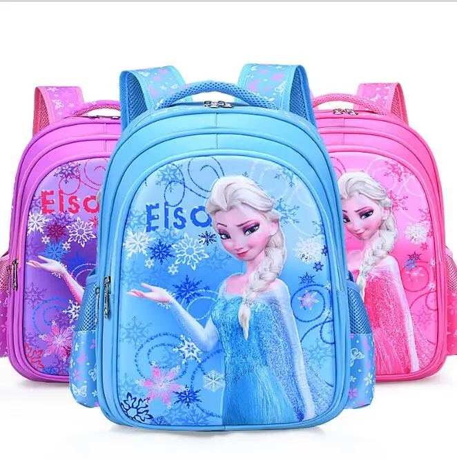 New Elsa Princess Beauty Castle Girl Baby Children Nursery School bag Bagpack Schoolbags Kids Snow Queen Student Backpacks | Багаж и сумки
