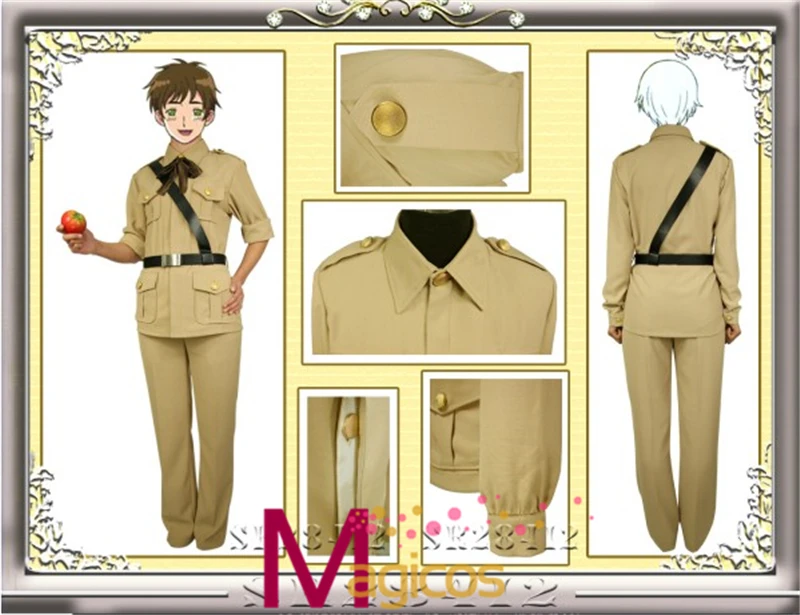 

Anime APH Axis Powers Hetalia Spain Military Uniform Cosplay Party Costume Custom Made