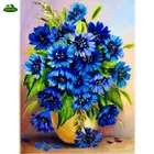 Алмазная мозаика 5D, квадратные наборы для вышивки крестом, декоративные цветы