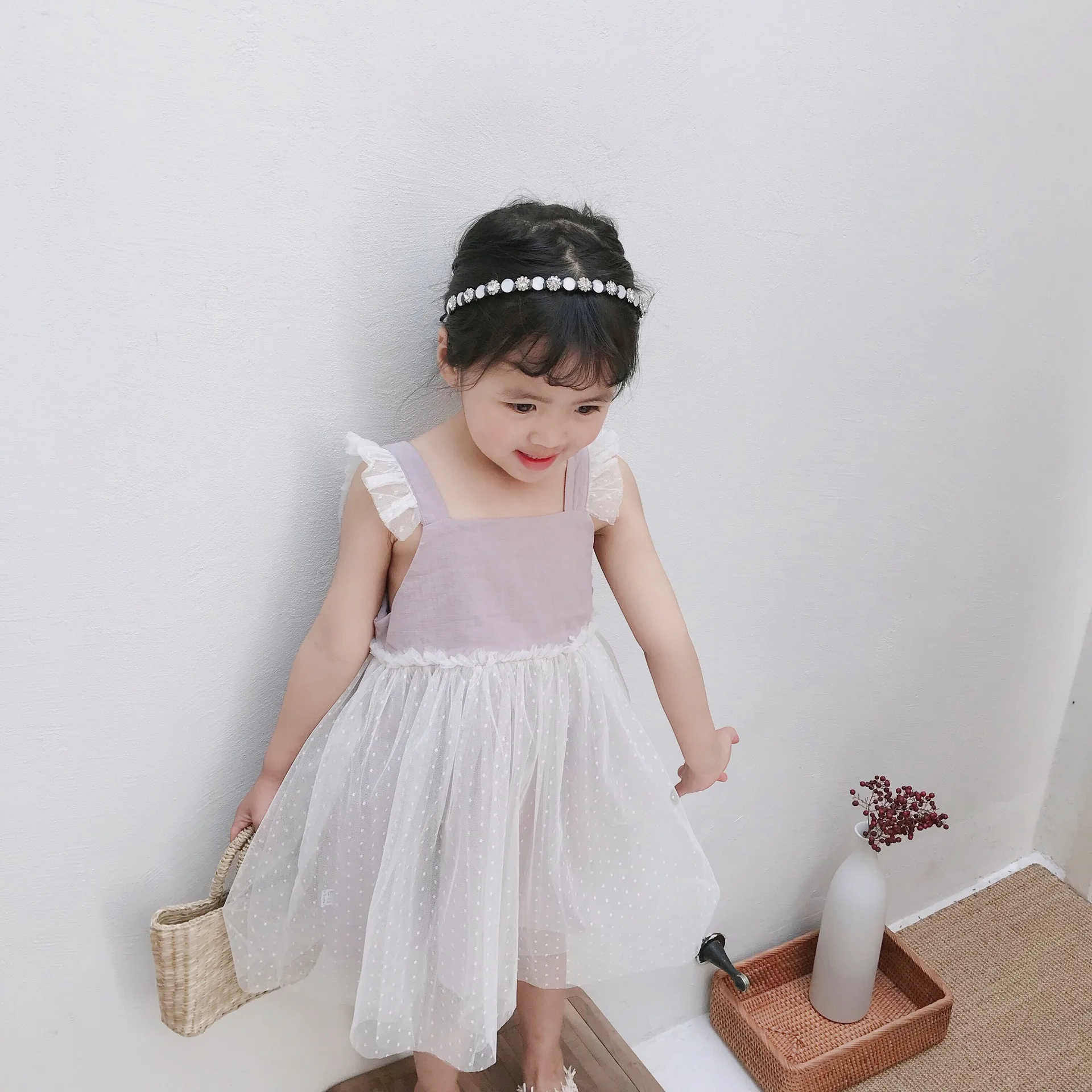 Summer fashion baby girls mesh princess dress 1-6 years cute all-match Dance dresses | Детская одежда и обувь