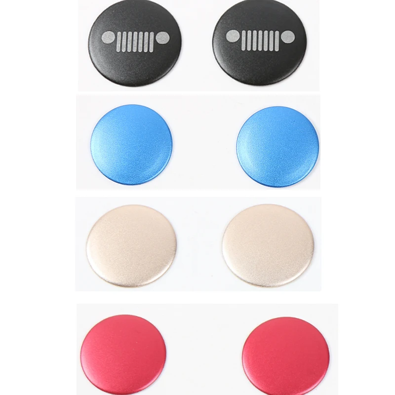 2 шт. синий черный красный золотой алюминиевый CD переключатель наклейка отделка