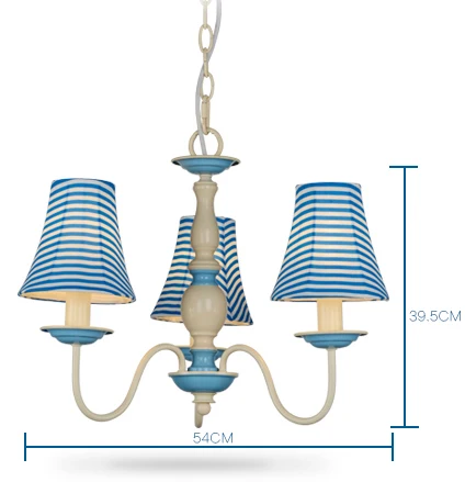 3 heads Mediterranean American country rustic pendant lights E14. Idyllic living room bedroom study lamps drop lights. | Лампы и