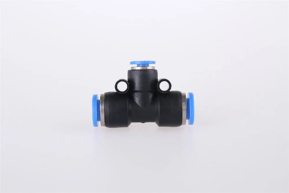 

5Pcs Pneumatic 12mm to 6mm Push In Connector Tee Shaped Quick Fittings