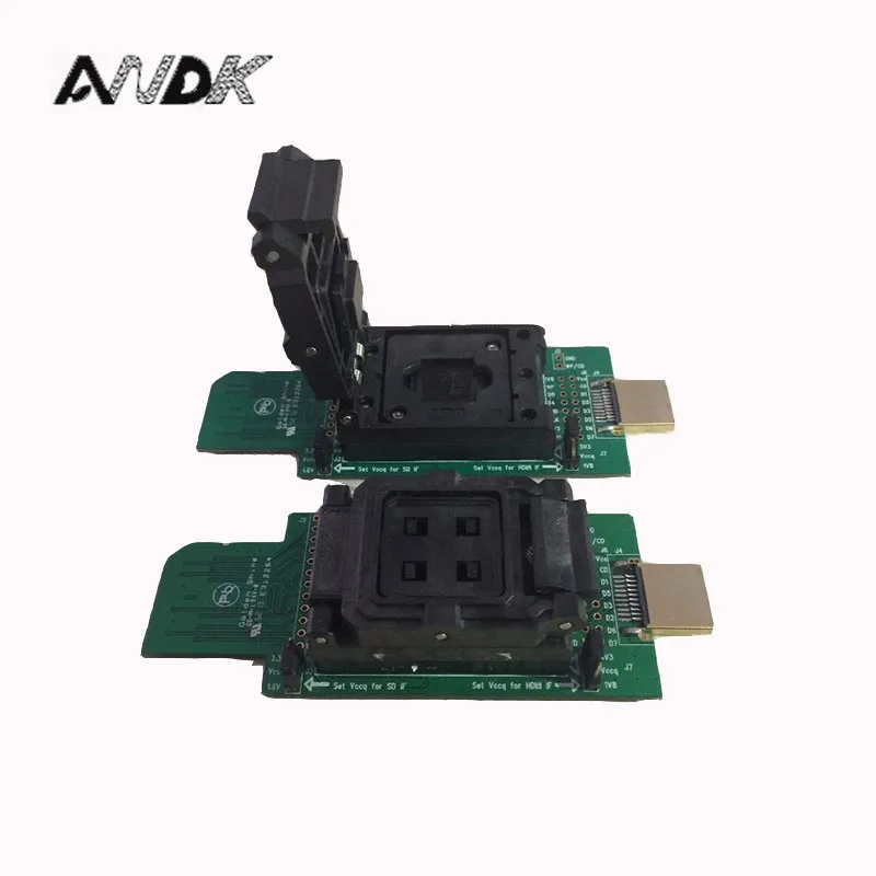 Тестовый чип eMMC для вспышки eMMC153, разъем eMMC169 BGA169, разъем BGA153 для телефона Android, флэш-память, резервное восстановление данных SD HDMI