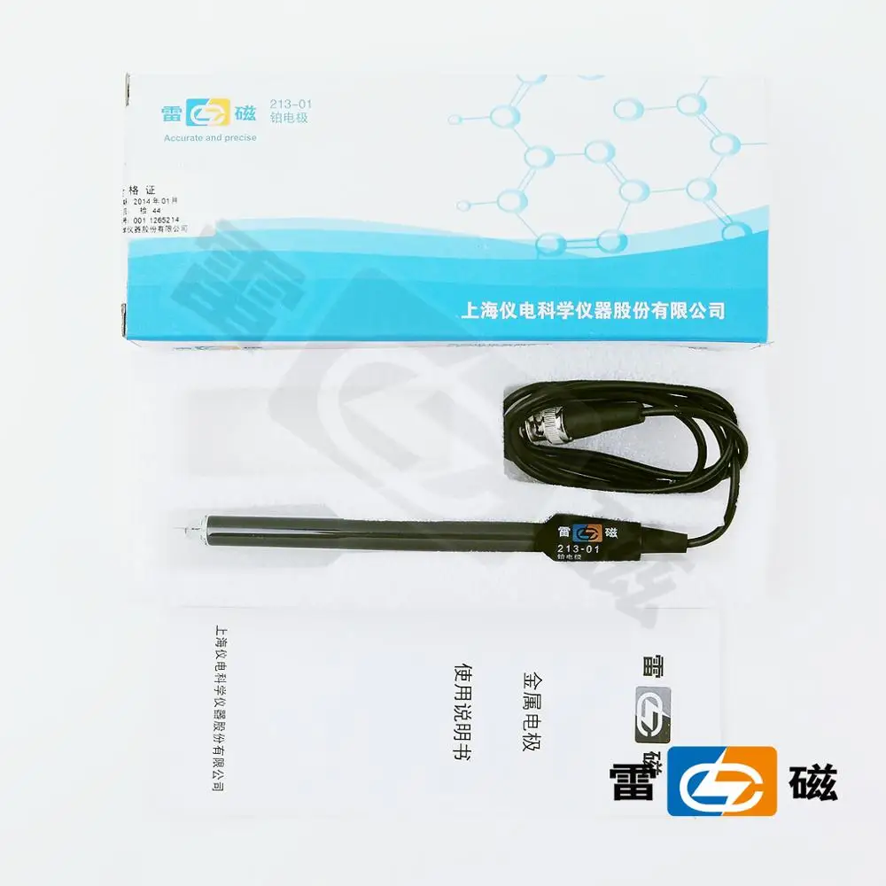 Платиновый электрод Shanghai Leici 213-01/зонд/датчик/BNC (тип Q9) может быть использован для