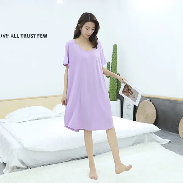 Летняя женская сексуальная ночная рубашка одежда для сна хлопковая длинная