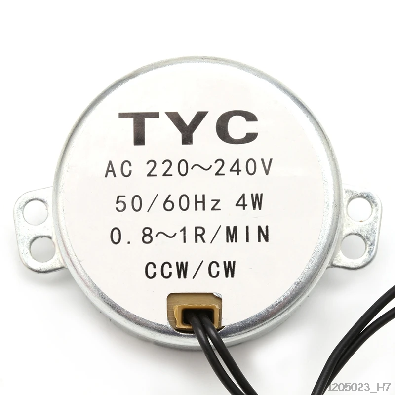 4W 50/60Hz синхронный двигатель 5/6 об/мин вращение по часовой стрелке и против Микроволновая печь Проигрыватель