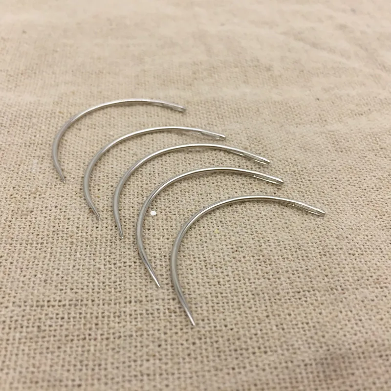 Изогнутые швейные иглы из нержавеющей стали 10 шт. 5 см | Дом и сад