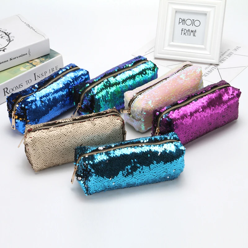 

Sport Running Bags High Quality Double Color Sequins Handbag Cosmetic Bag Makeup Pouch Women Girl's Sport Bags Running YC993694