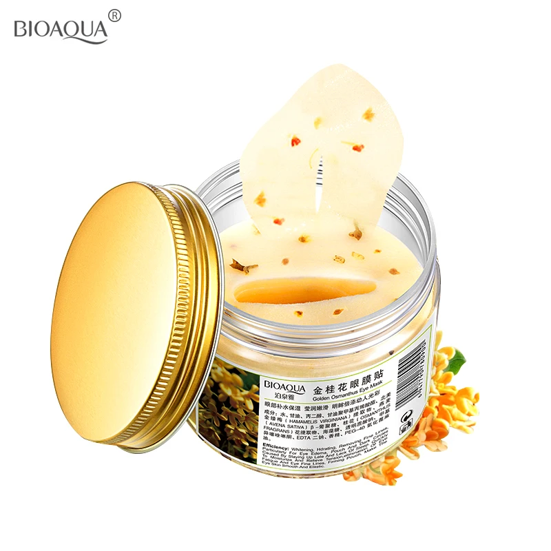 80 шт./бутылка BIOAQUA Gold осмотическая маска для глаз женщин коллагеновый гель