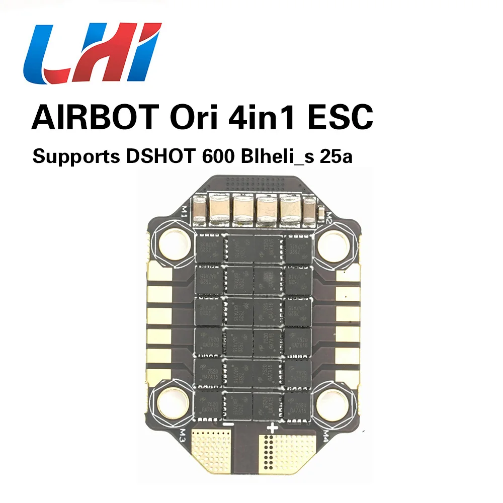 AIRBOT bashess ESC Ori 4in1 4x25A 2020 поддержка Blheli_s 25a DSHOT 600 встроенный датчик тока матовый 30a для