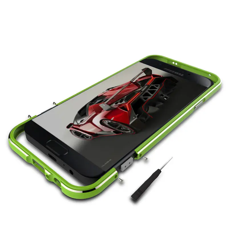 Для samsung a5 2017 бампер case роскошный металлический каркас с винты чехол для galaxy a520 5.2