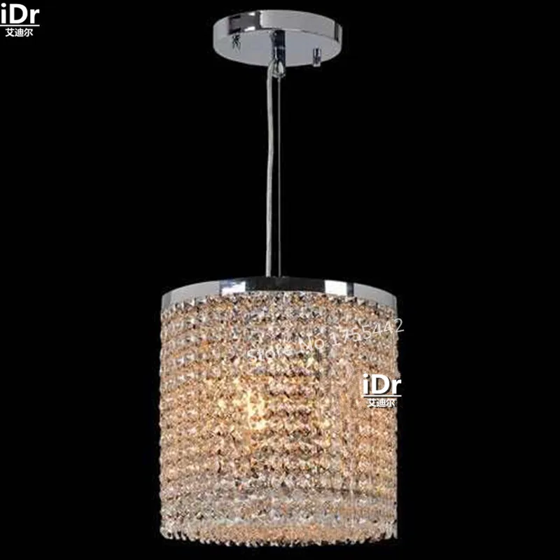 Люстры Золотая лампа Минималистичная Ретро для спальни коридора хрустальная D25cm