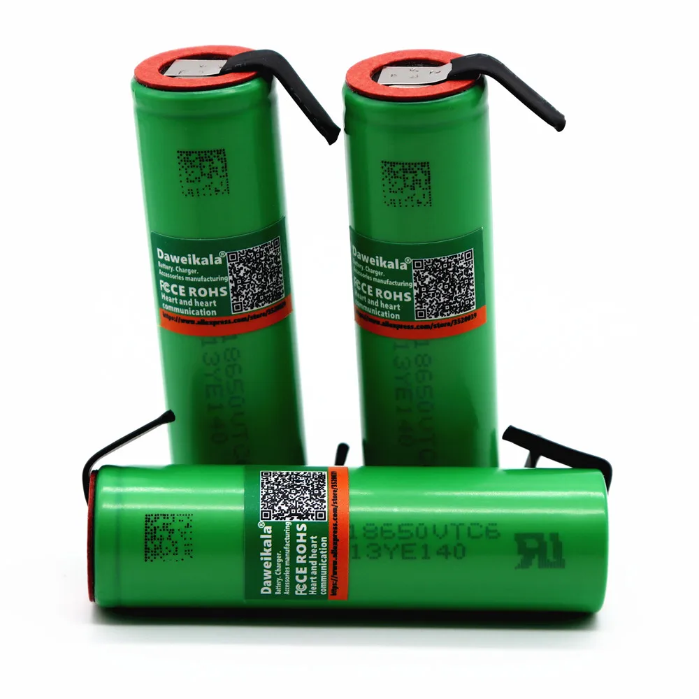 Новый оригинальный аккумулятор 3 7 V 3000 MAH 18650 для us18650 sony VTC6 30A игрушечные