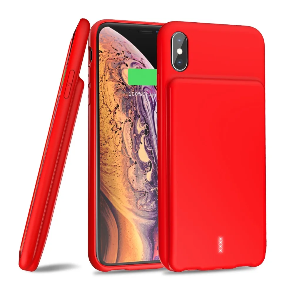 Чехол для аккумулятора Iphone XS MAX 5000 мАч умный аудиовыход зарядное устройство чехол