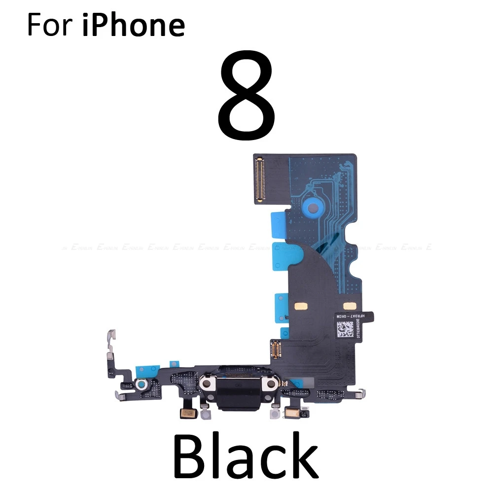 Высокое качество зарядки гибкий кабель для iPhone 7 8 Plus X USB зарядное устройство Порт док-станции с микрофоном гибкий кабель