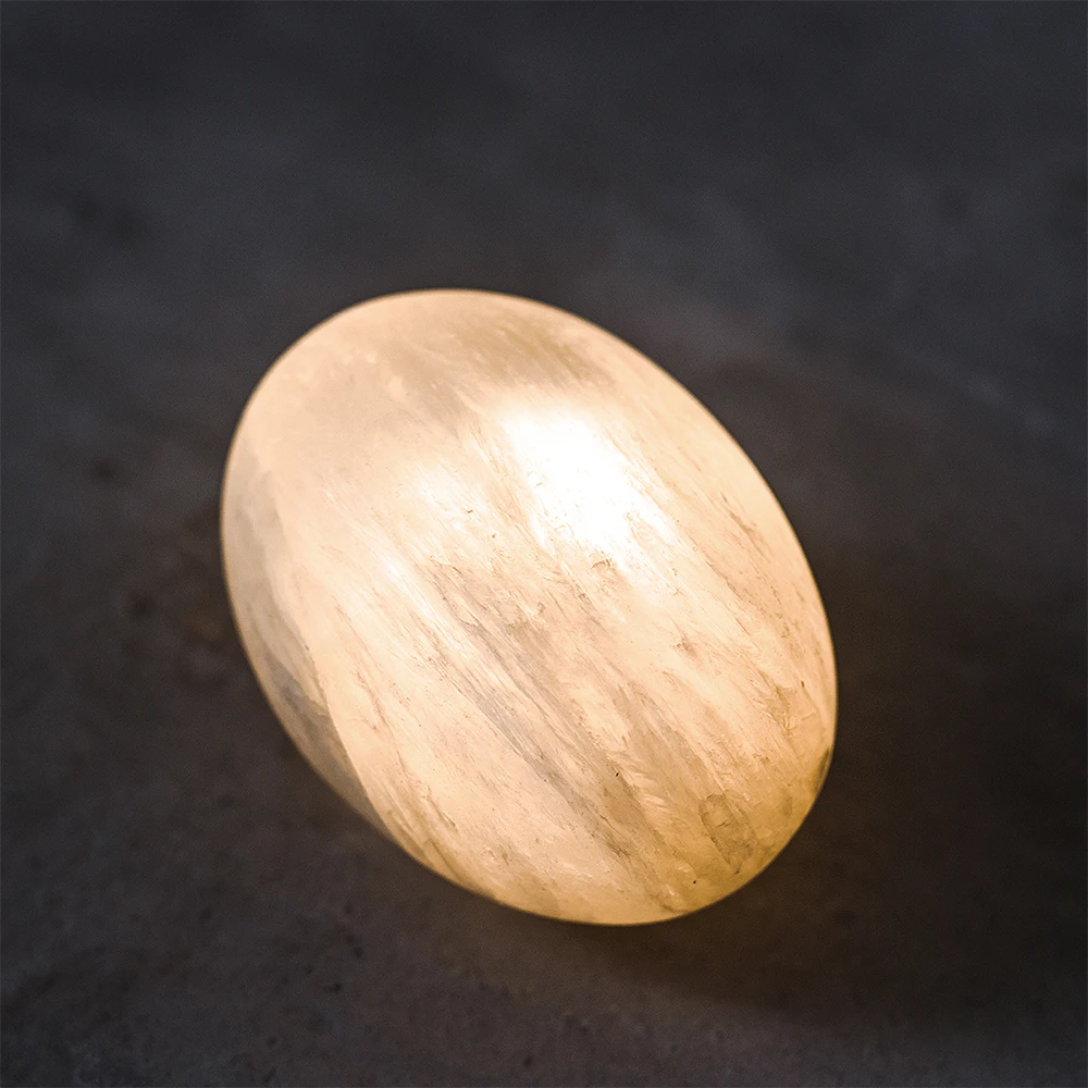 Миниатюрный Креативный светодиодный ночник Stone egg для общежития романтическая