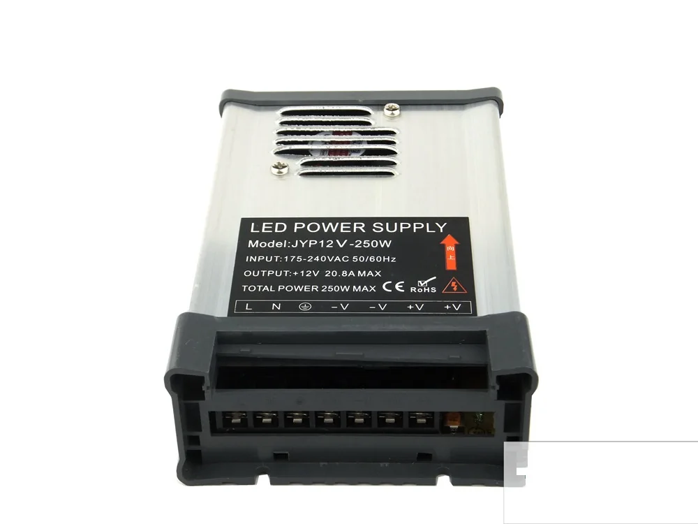 World Sky DC12V/DC24V 60 Вт 100 Вт 200 Вт 250 Вт 400 Вт непромокаемый переключатель питания для 5050 2835 3528 5630 Светодиодная лента непромокаемая