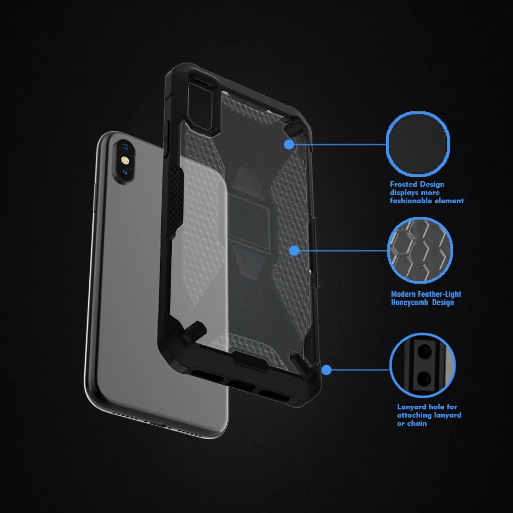 Heavy Duty Protection Armor Phone Case for iPhone 10 XS MAX Bumper Luxury Shockproof Hard Cover XSMAX PH05 |