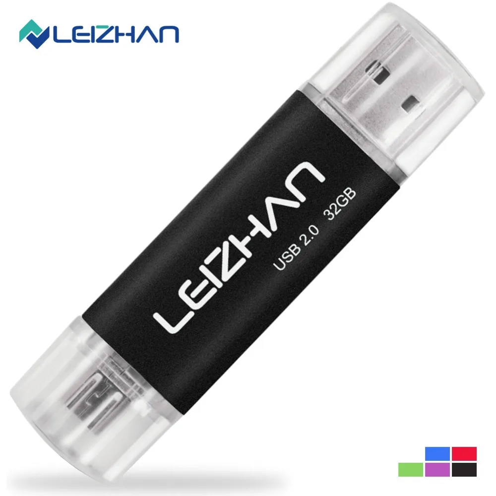 2018 LEIZHAN Android флеш-накопитель OTG USB 4 ГБ 8 16 карта памяти 32 Гб 64 2 0 микроперо накопитель