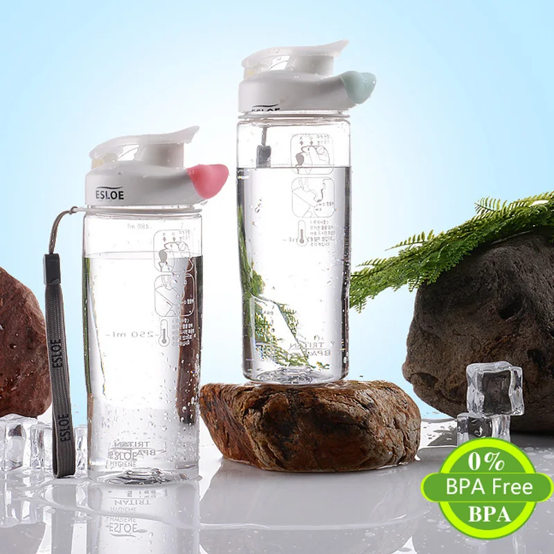 Спортивная бутылка для воды бутылки улицы экологически чистые с крышкой пеших