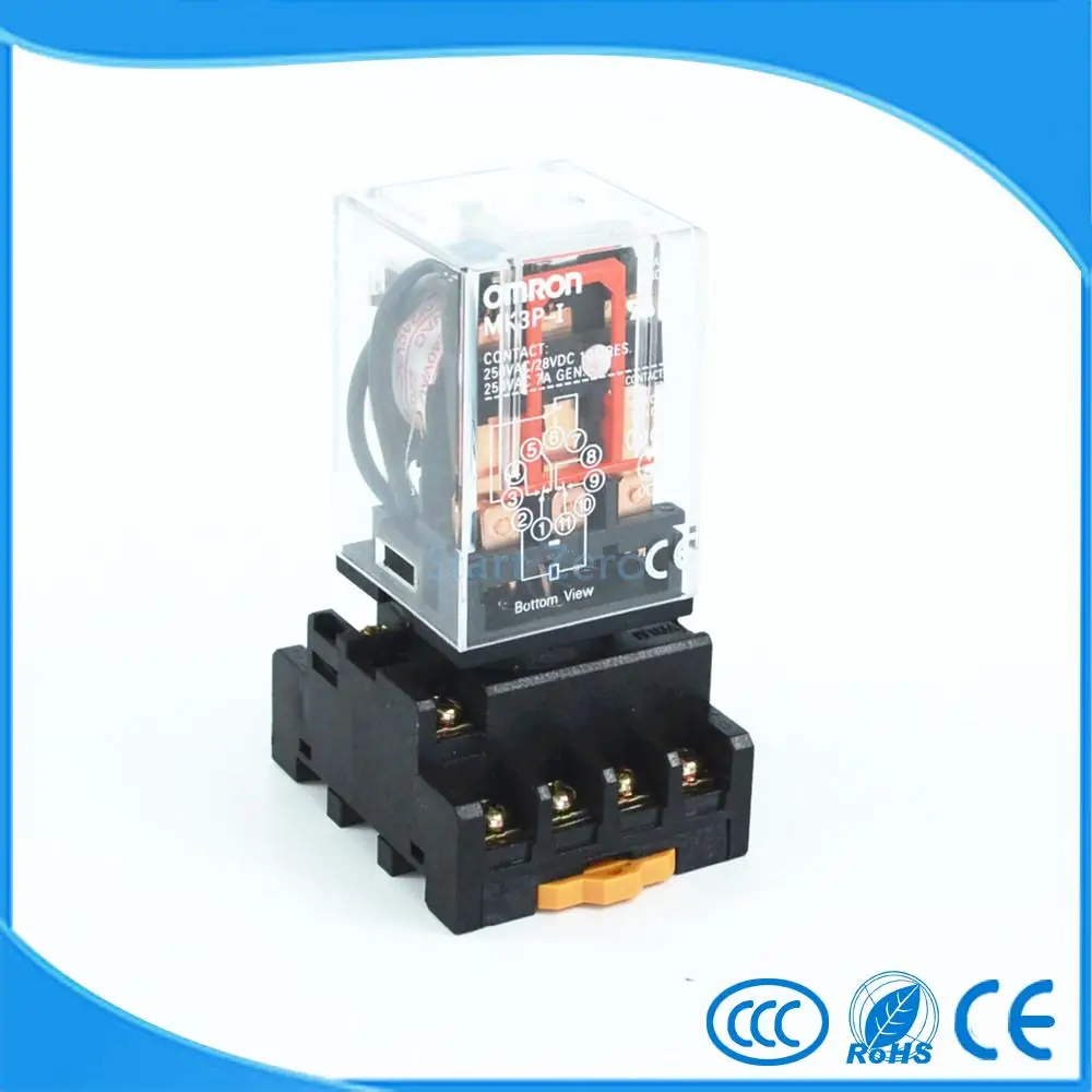 MK3P I DC 12V Катушка 11 контактов электромагнитное реле с PF113A Цоколь|electromagnetic relay|12v coil11