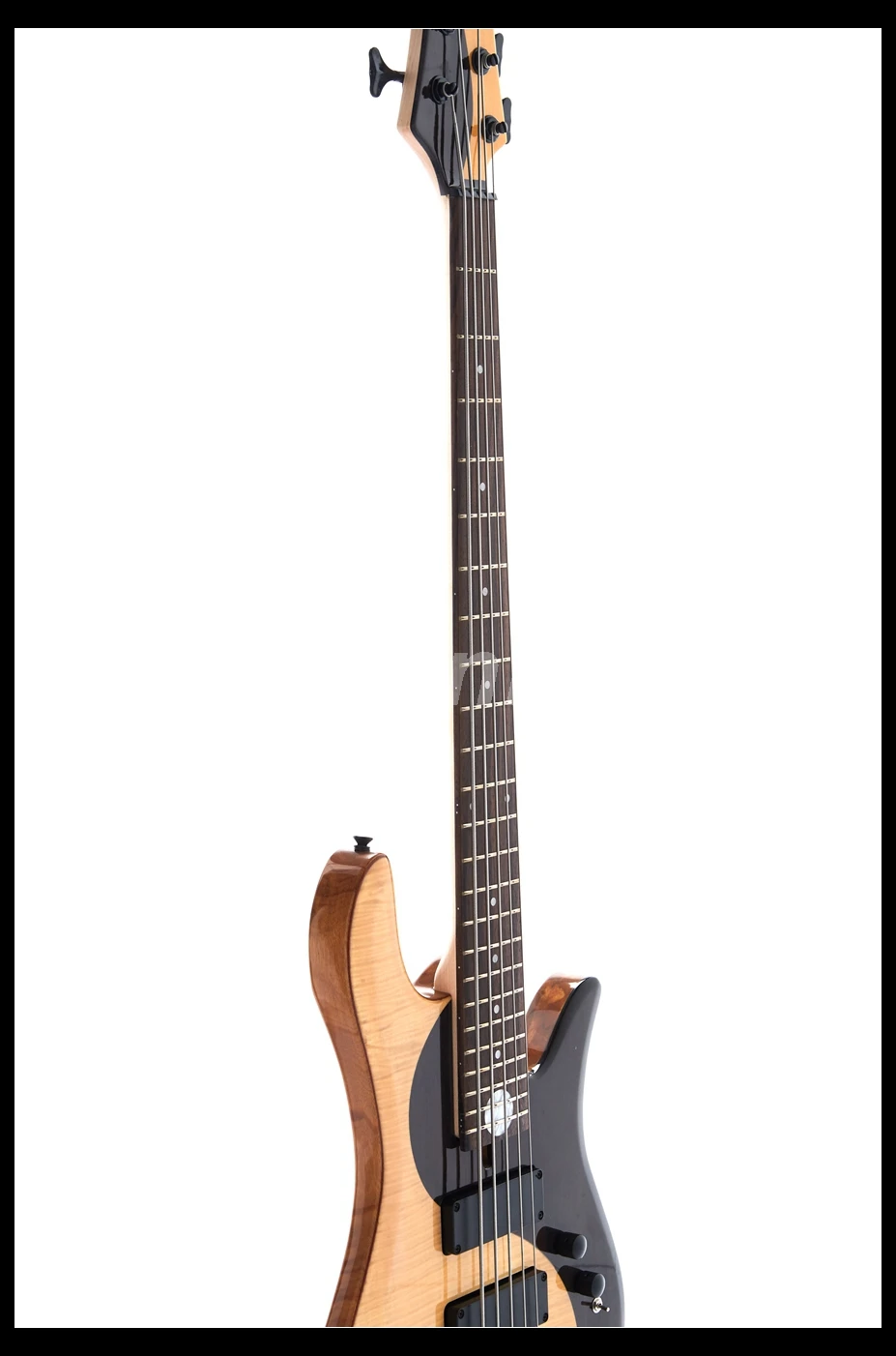 YINYANG 5 струн электрическая бас гитара под клен Топ ШПОН палисандр 2 Humbuckers пикапы