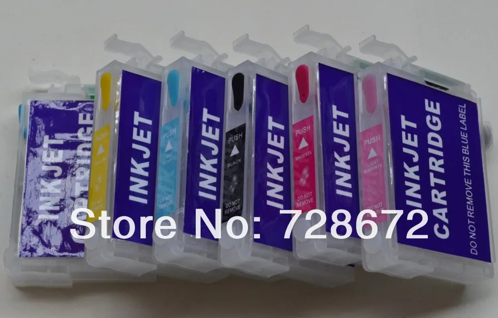 T0981 T0986 многоразового Заправка чернильных картриджей для epson artisan 700 710 725 730 800 810 835