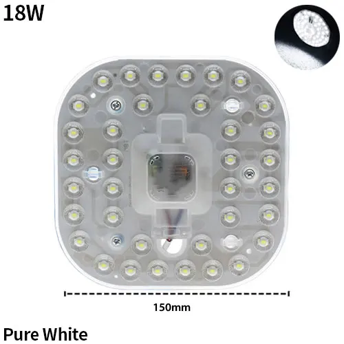 18w White Hontiey 220 В светодиодный модуль 12 Вт 18 Вт 24 Вт SMD2835 светодиодный светильник для Светодиодный s Celling Pane лампа Энергосберегающая Внутреннее освещение белый - Цвет: 18w White