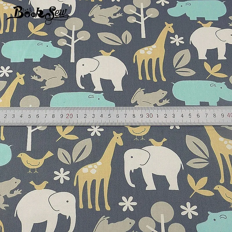 Тканевый текстиль Tela Scrapbooking с принтом животных Tissu DIY Twill Patchwork|Ткань| |