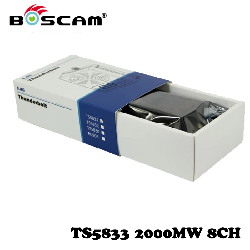 Оригинал Boscam TS5833 2000 МВт 8-канальный 5.8 ГГц FPV беспроводные Видео AV Аудио-Видео