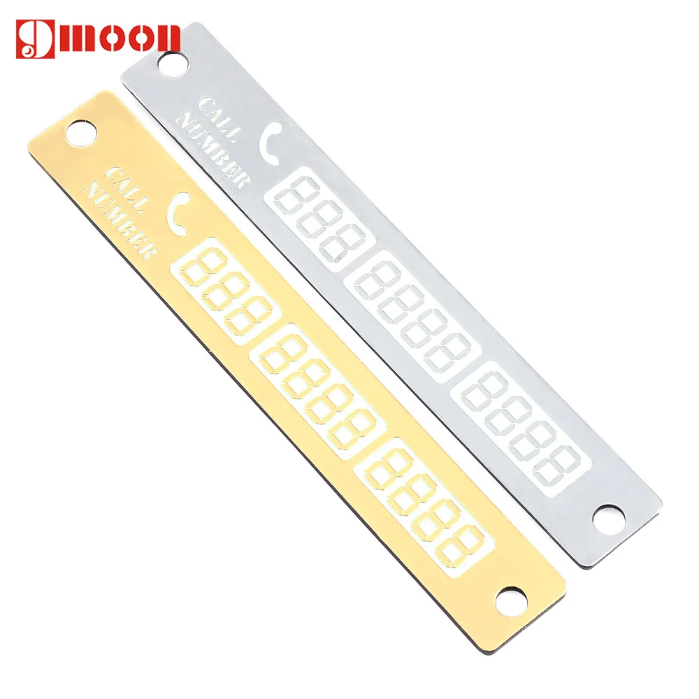 Автомобильный Стайлинг уведомление о парковке номер телефона светящаяся