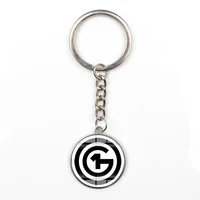 new o1g key chain hungarian classic logo glass dome pendant keyring wallet car key jewelry keychain porte clef souvenir gift