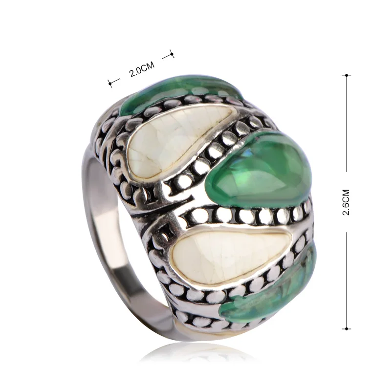 Blucome Площади Ювелирные Наборы Ожерелье &amp Серьги и Кольцо Природа Shell Античная