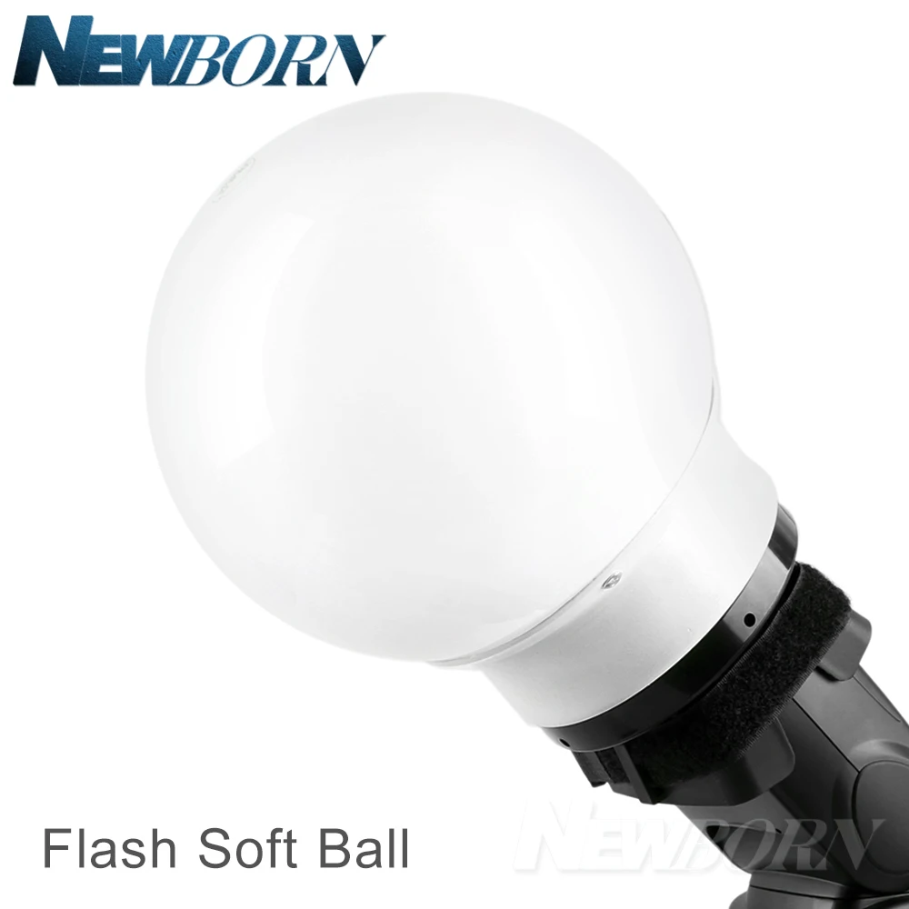 

5.9'/15cm Universal Flash Soft Ball Diffuser Ball for Canon Nikon Yongnuo Neewer Godox flash Speedlite V860II V850II TT685