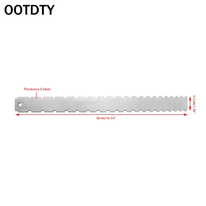 

OOTDTY Guitar Neck Notched Straight Edge Luthiers Tool for Most Electric Guitars Frets