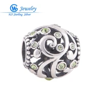 new rainbow crystal charm 925 sterling silver jewelry fits love bracelets bangles gw fashion jewelry x106