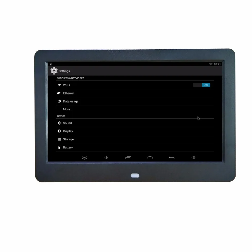 Фото 10-дюймовая система operacyjny 16X9 WIFI Android Ram 512 МБ ПЗУ 8G Поддержка установки загрузки мыши Программное обеспечение для приложения Цифровая фоторамка №2