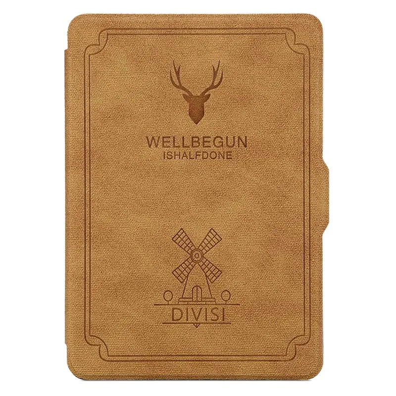Brown Kindle Paperwhite 2 3 Чехол, Магнитный чехол из искусственной кожи TPU Жесткий Чехол для Amazon Kindle Paperwhite 1 2 3 чехол для электронной книги 6' - Цвет: Brown