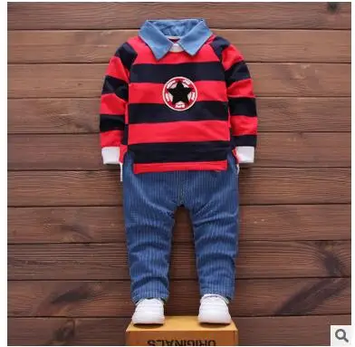 2016 Новый набор одежды на осень для детей до девочек “Hello Kitty” костюм с длинными