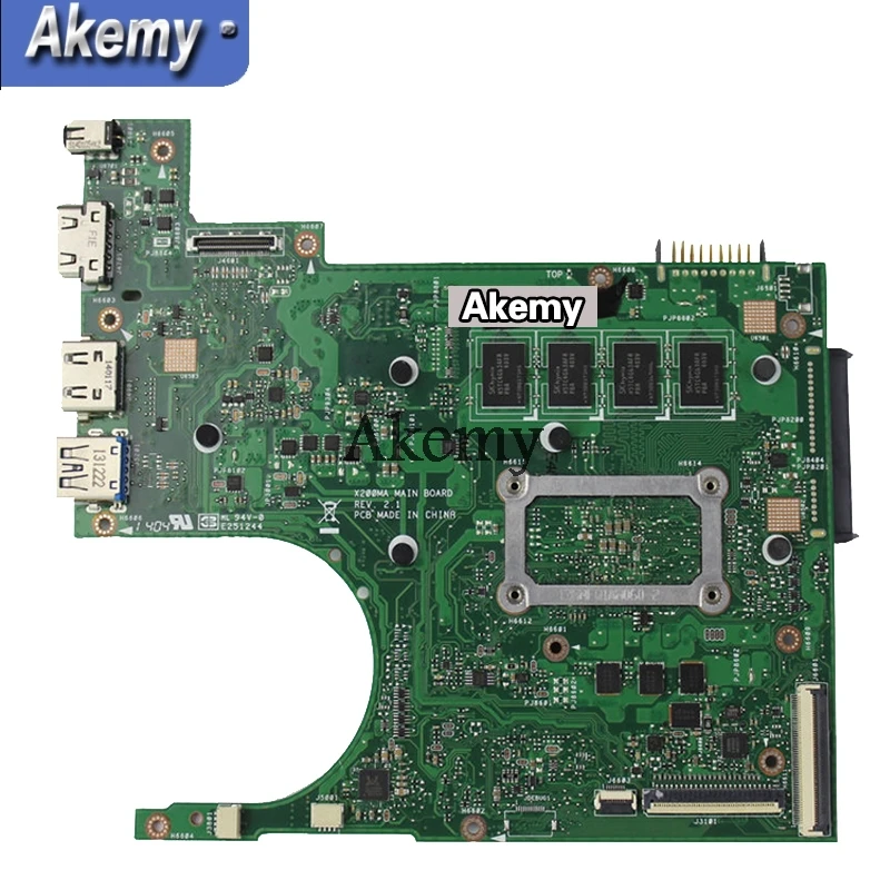 AK X200MA материнская плата для ноутбука For Asus F200M F200MA тест оригинальная 4G-RAM N2920 4 ядра