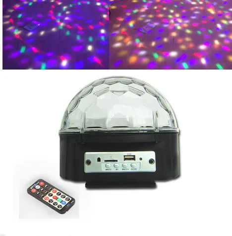 

Светодиодная лампа для сцены, 9 цветов, MP3, Bluetooth, Хрустальный Волшебный шар, лазерсветильник прожектор для дискотек, освесветильник для вечеринок, управление звуком, лазерный проектор, музыка, KTV