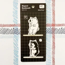 D 2 шт./компл. Kawaii Косплей Shiba «Лисья Секретная служба»(Inu магнитные закладки для книг маркер страницы канцелярские принадлежности для школьных канцелярских товаров студенческий приз - Цвет: D