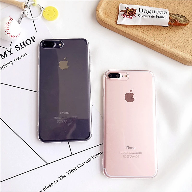 Dirt-resistant Plain Patterned For iPhone 7 plus Case for iphone 6/6s/7/8/6 plus/6s plus/8 casing shell carcasa de telefono |